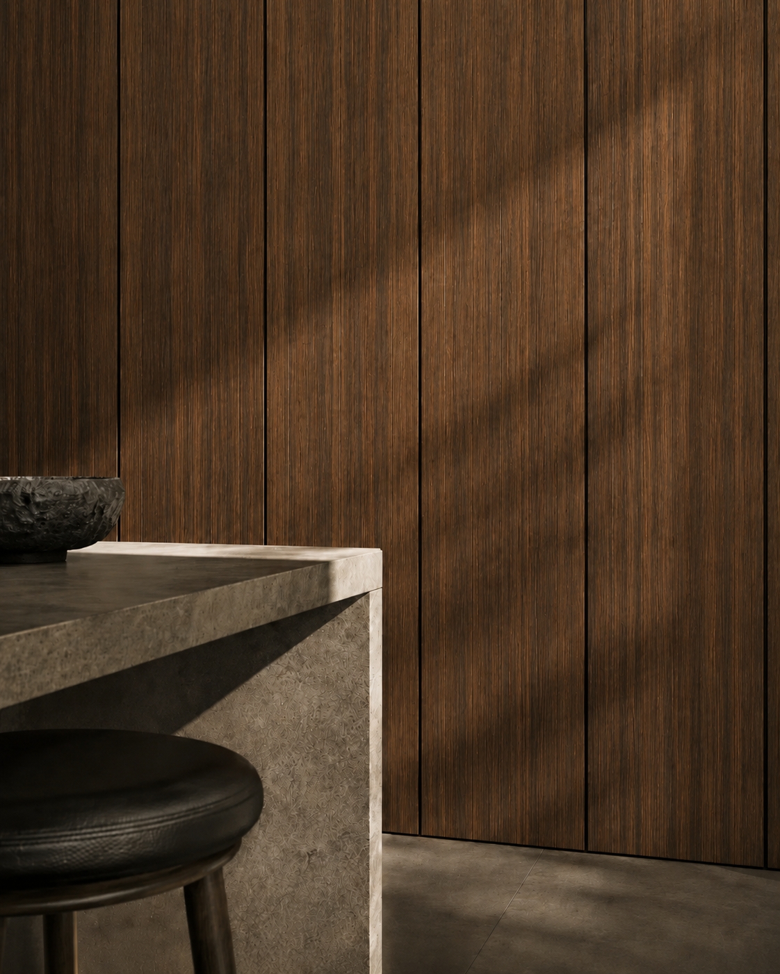 20cm Espresso Walnut Panel