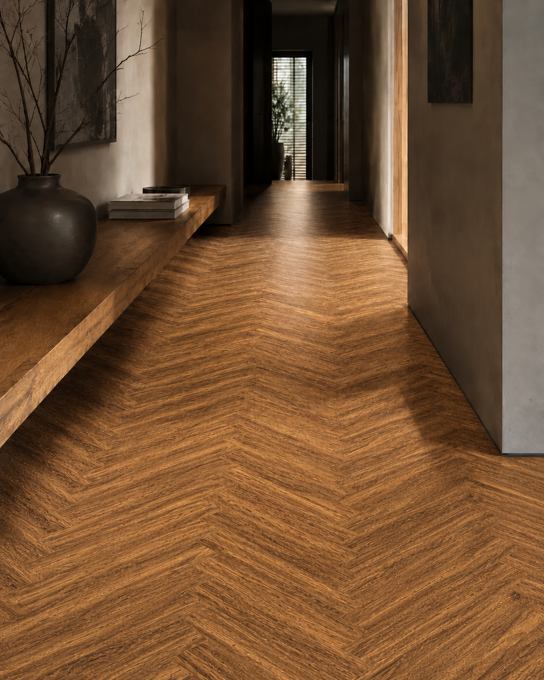 Piso Herringbone Parota