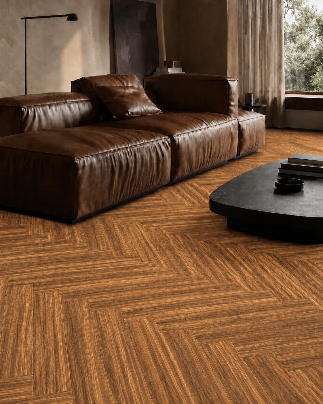 Piso Herringbone Parota