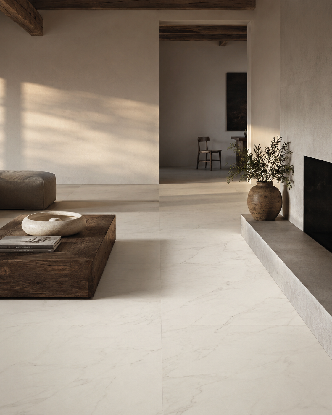 Piso Mármol Gold Blanco