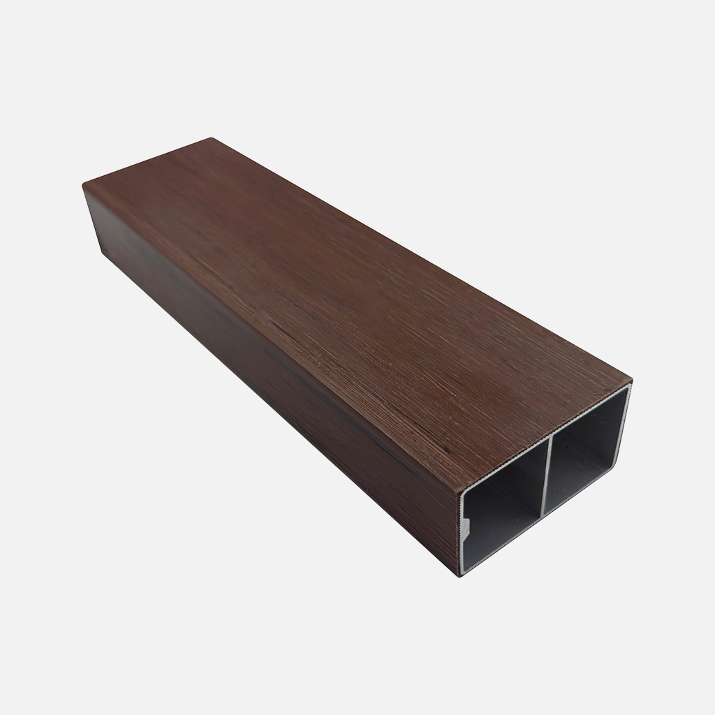 Viga Exterior de Aluminio 60x40 color Parota
