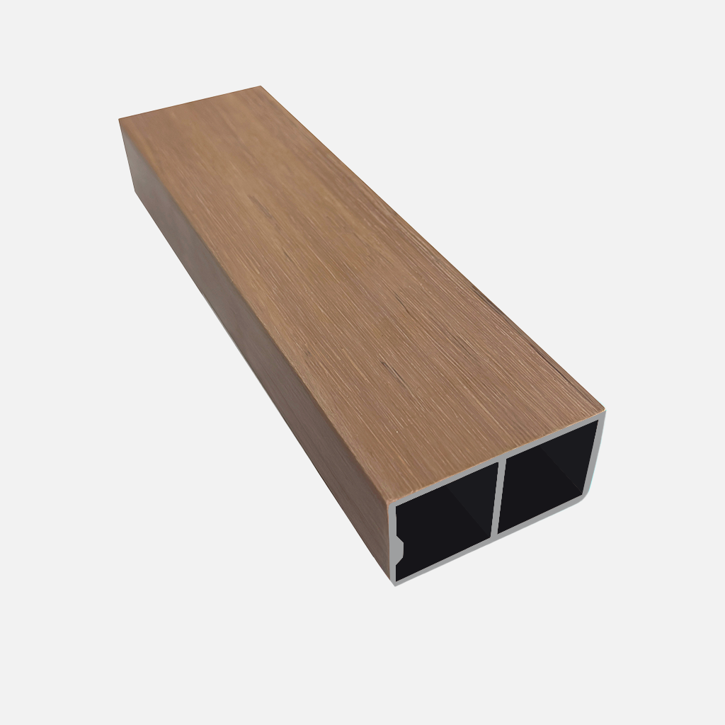 Viga Exterior de Aluminio 60x40 color Maple
