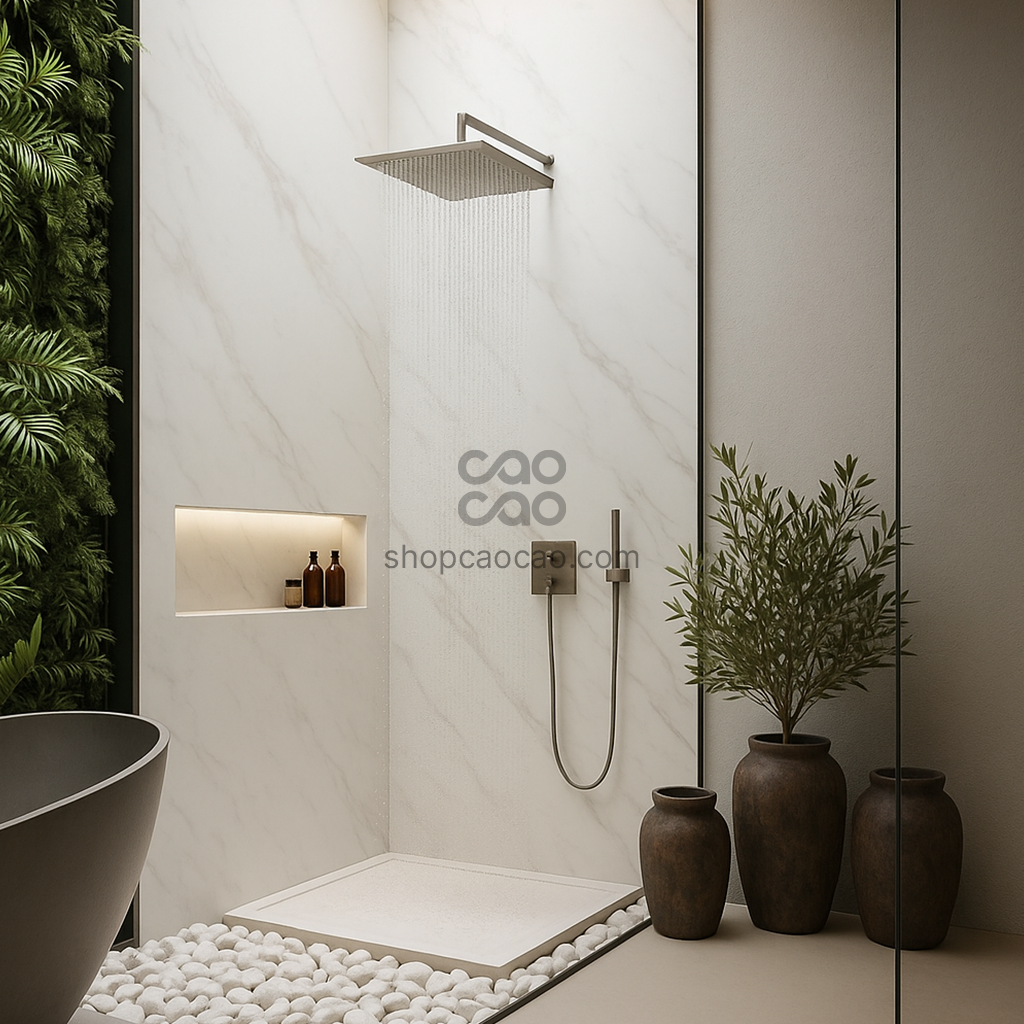 Muro SPC Blanco 244*60*0.45cm (Caja con 4 Piezas)