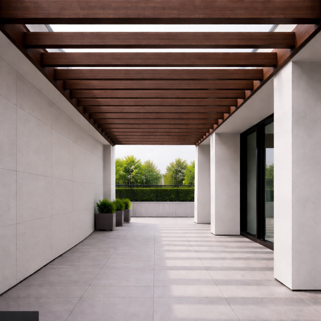 Viga EKS Exterior color Nogal chocolate 50x100x3000 mm