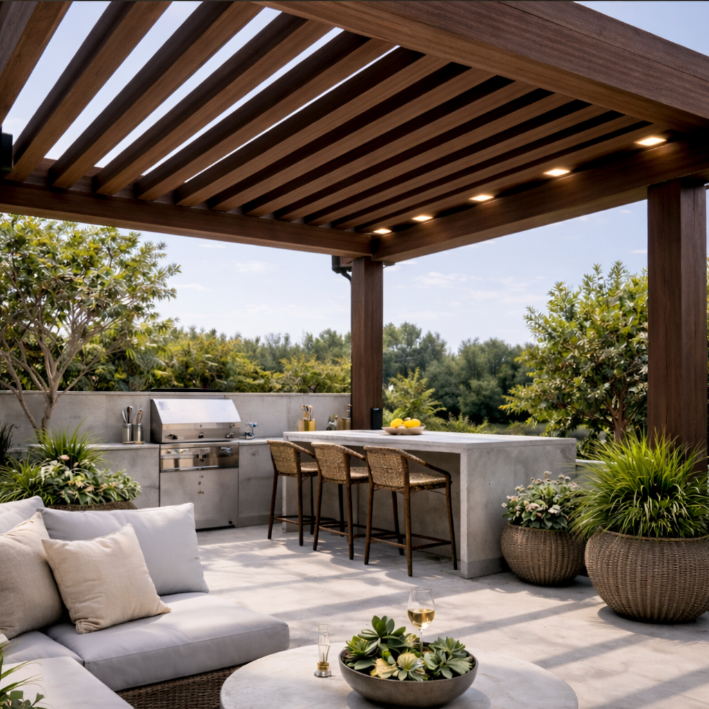 Viga EKS Exterior color Nogal chocolate 50x100x3000 mm