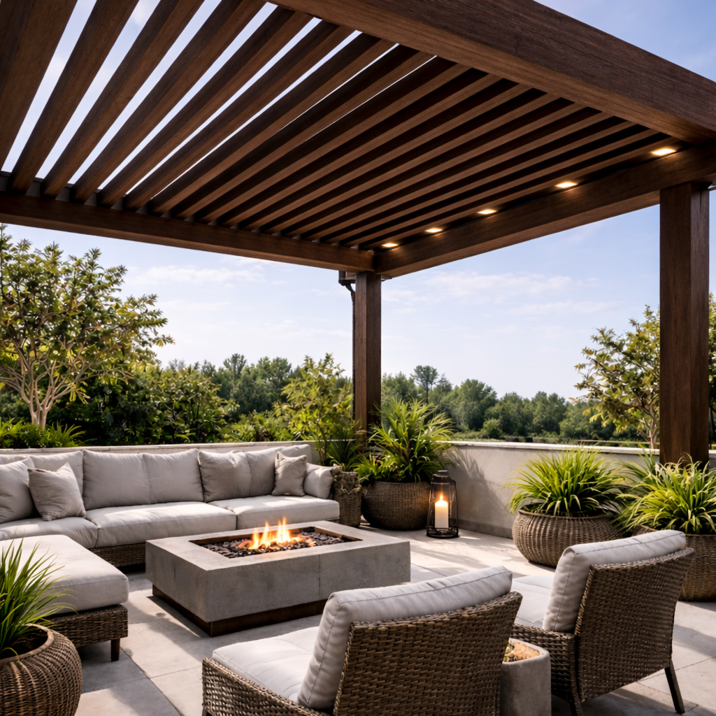 Viga EKS Exterior color Nogal chocolate 50x100x3000 mm