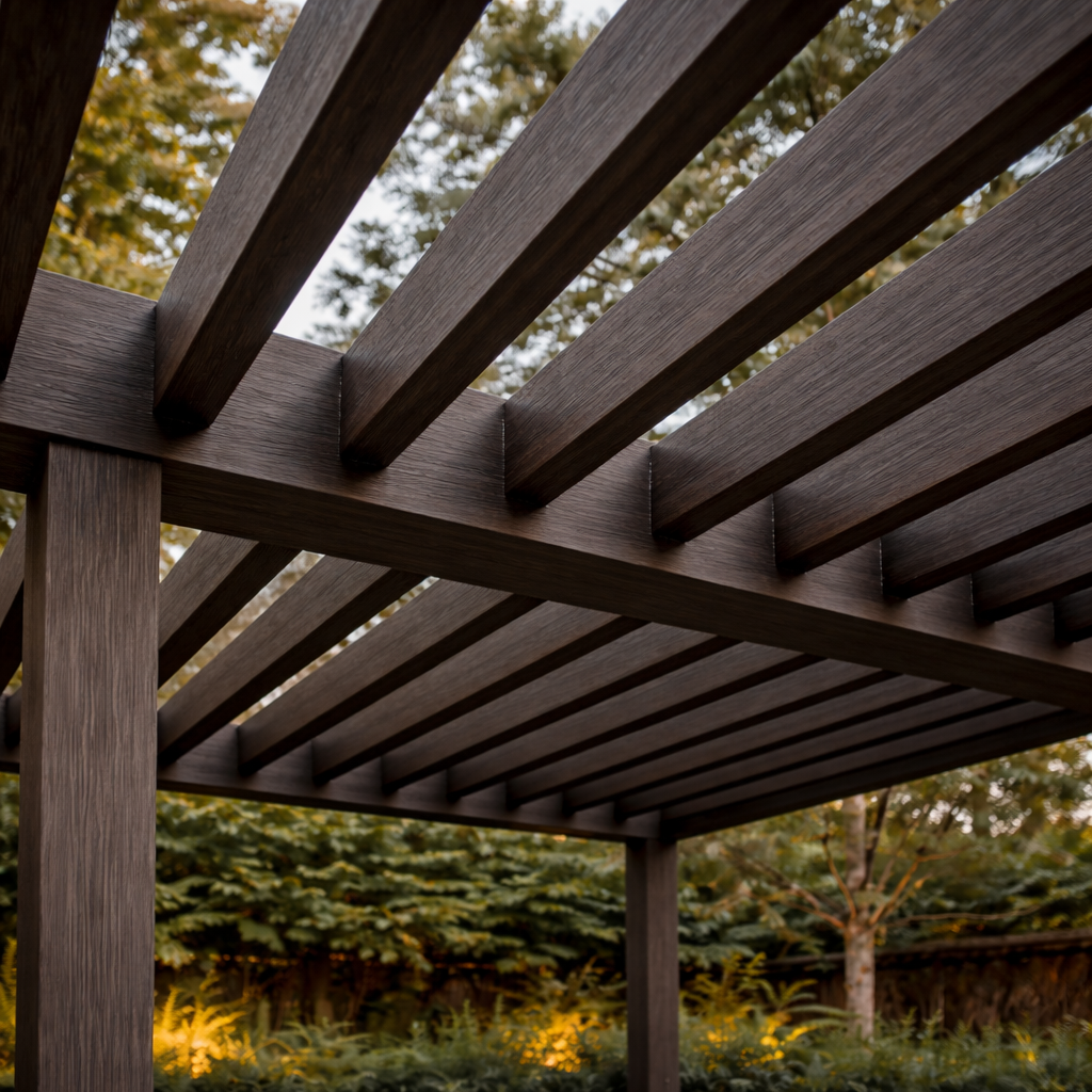 Viga Exterior WPC 100x52 Color Nogal 2025