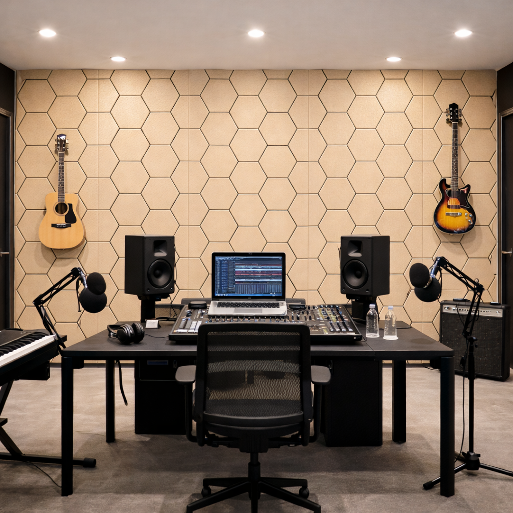 Panel Lambrín Acústico Láser Hive Linen