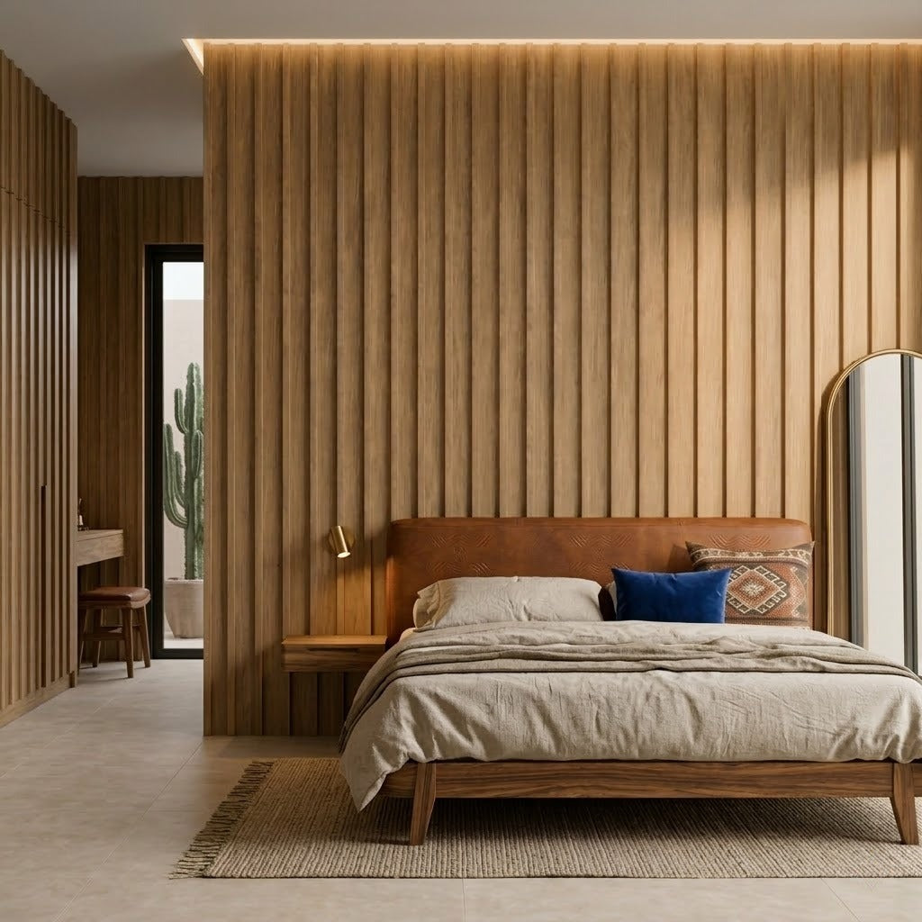 Lambrín Interior Arco Grande Color Nogal Claro