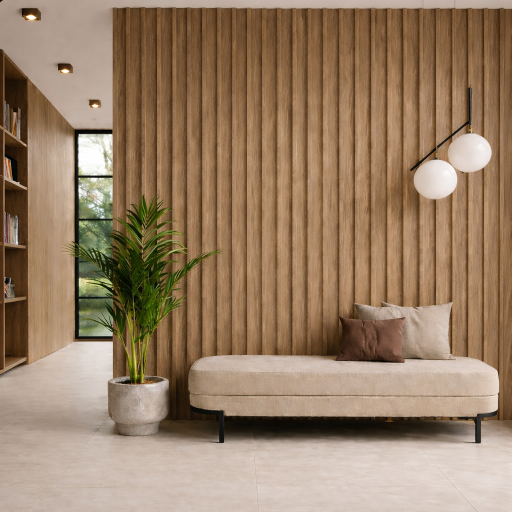 Lambrín Interior Arco Grande Color Nogal Claro