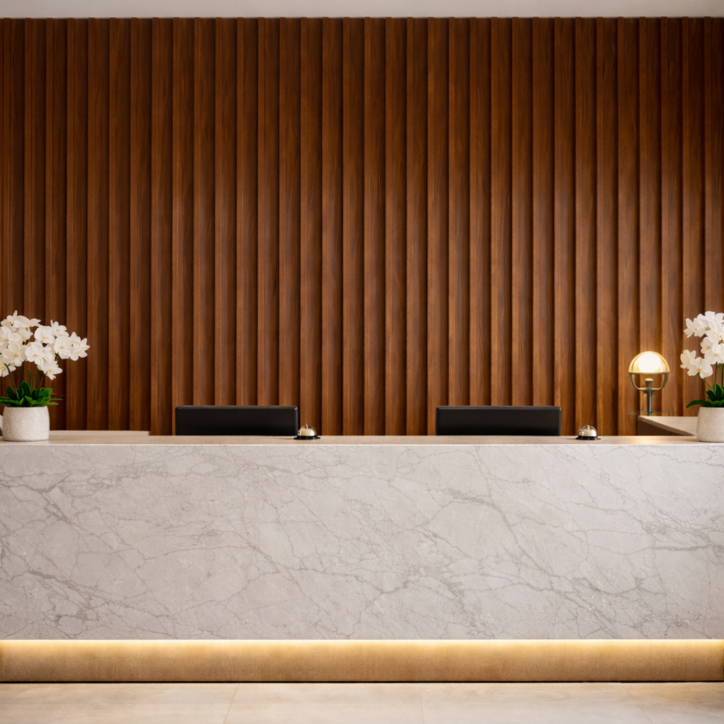 Lambrín Interior Arco Grande Color Parota Clásico