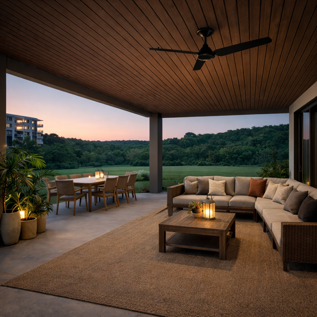 Lambrín Exterior EKS color Nogal chocolate SIN-12