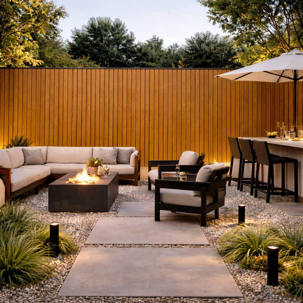 Lambrín Exterior EKS color Nogal claro Lite SIN-14