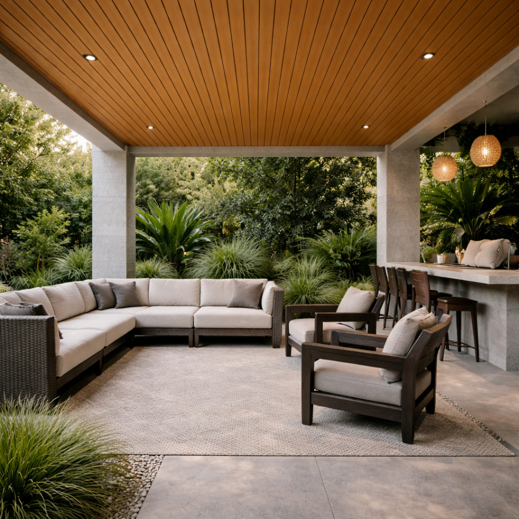 Lambrín Exterior EKS color Nogal claro Lite SIN-14