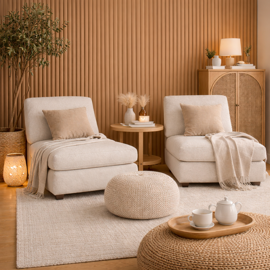 Lambrín Interior Flauta Mediana Color Japandi