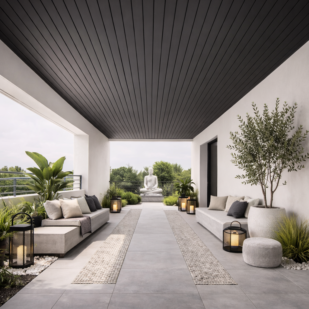 Lambrín Exterior EKS color Negro SIN-12