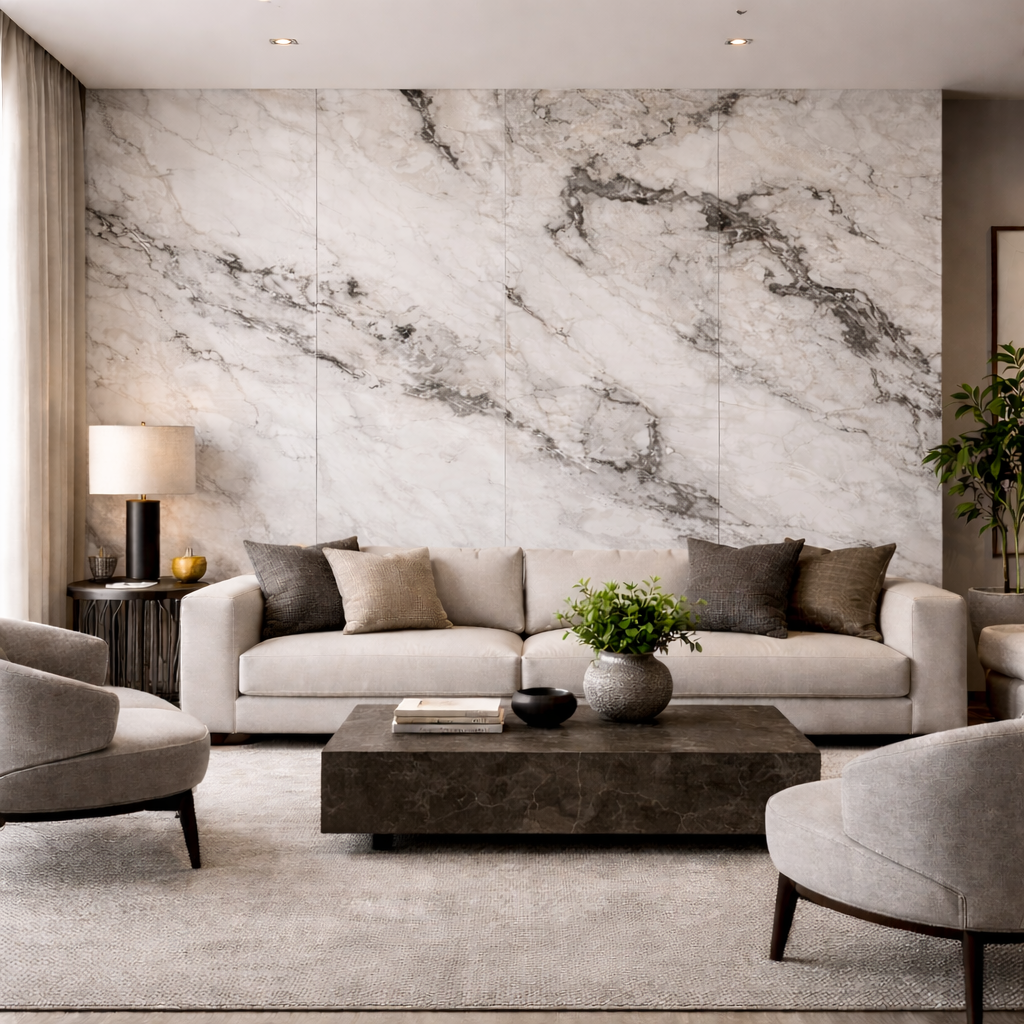 Lámina BCC Glossy Calacata Gold-X (8) 2.8*1.2 m