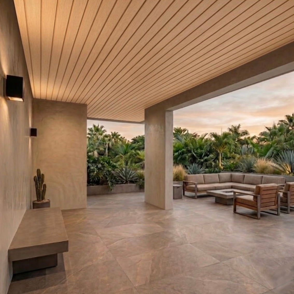 Plafón Exterior M Color Maple