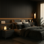 Lambrín Interior WPC Tradicional Color Negro