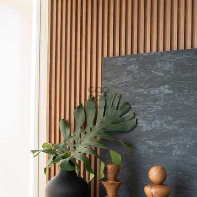 Lambrín Interior WPC Tradicional Color Nogal Claro