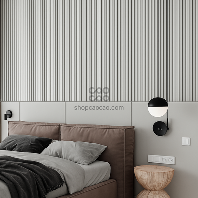 Lambrín Interior WPC Tradicional Color Ice Gray