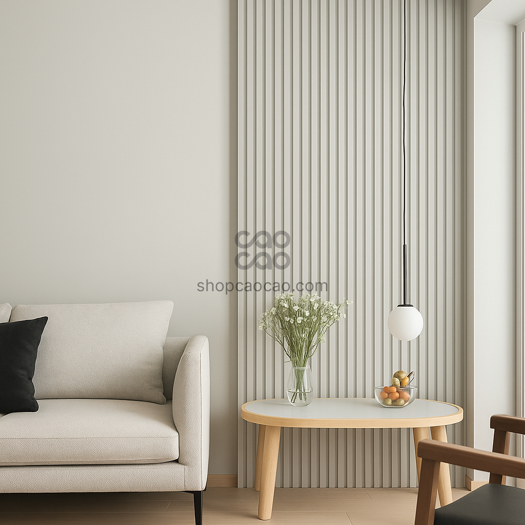 Caja WPC Lambrín Interior Color Ice Gray