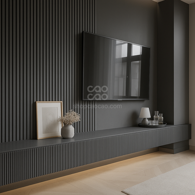 Lambrín Interior WPC Tradicional Color Tejido Elefante