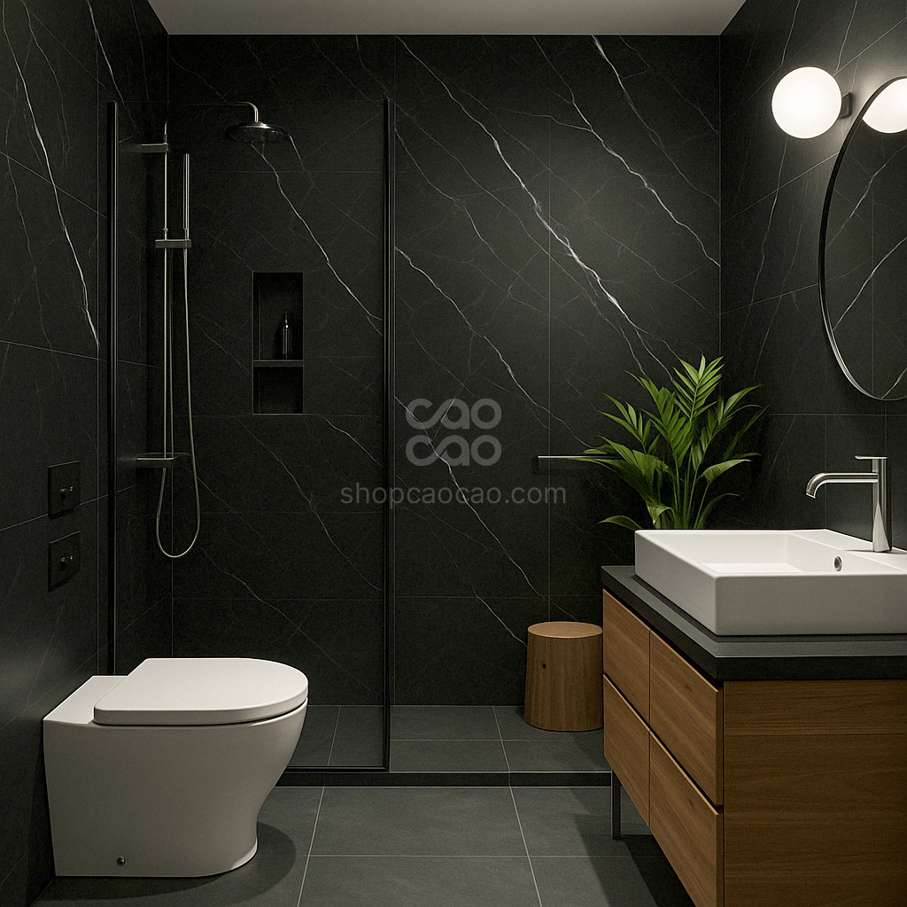 Muro SPC Negro 244*60*0.45cm (Caja con 4 Piezas)