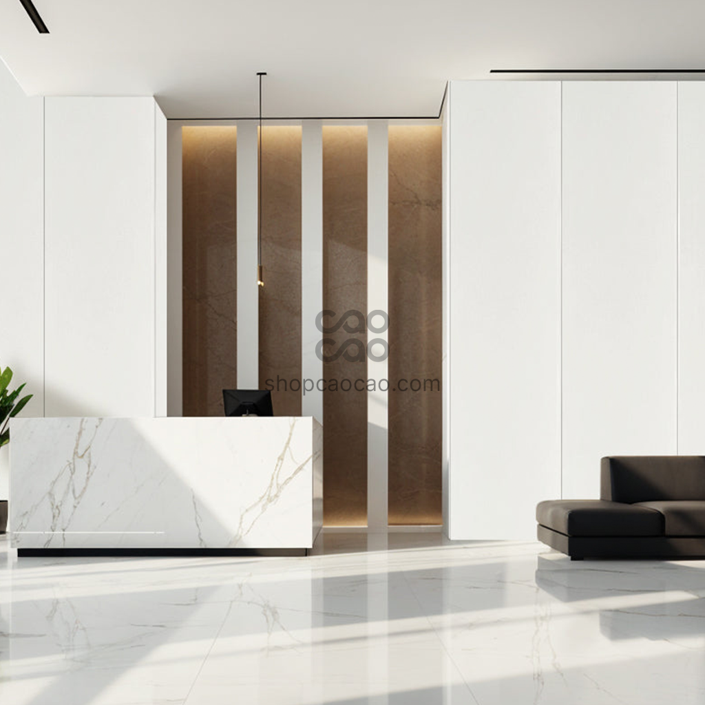 Tablón PVC Shinny White 25*600cm