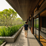 Viga Exterior WPC 100x52 Color Teca 2025