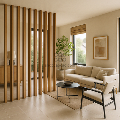 Viga Interior WPC 50x100x2900 mm Color Nogal Claro