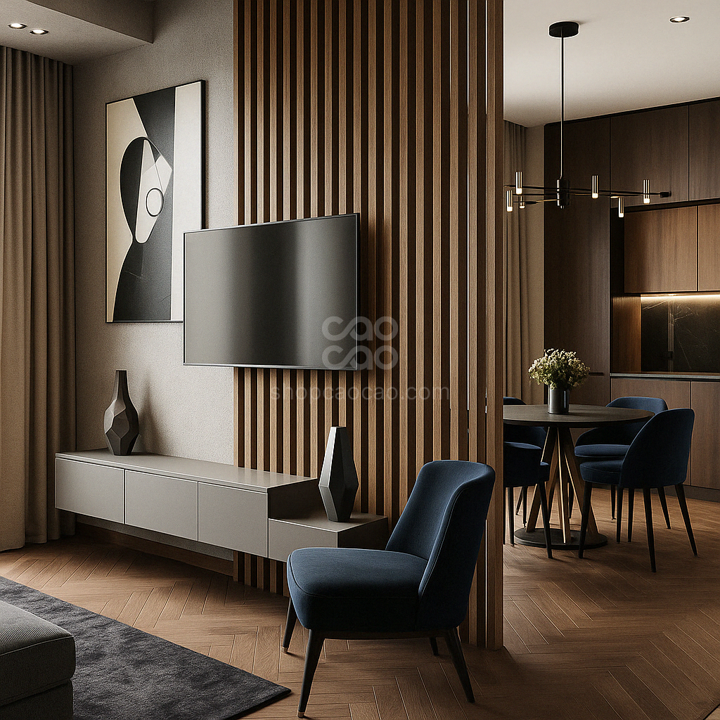 Viga Interior WPC 50x100x2900 mm Color Nogal Expresso