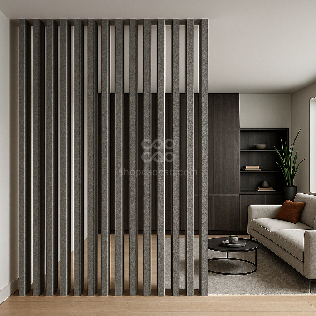 Viga Interior WPC 50x100x2900 mm Color Tejido Gris Claro