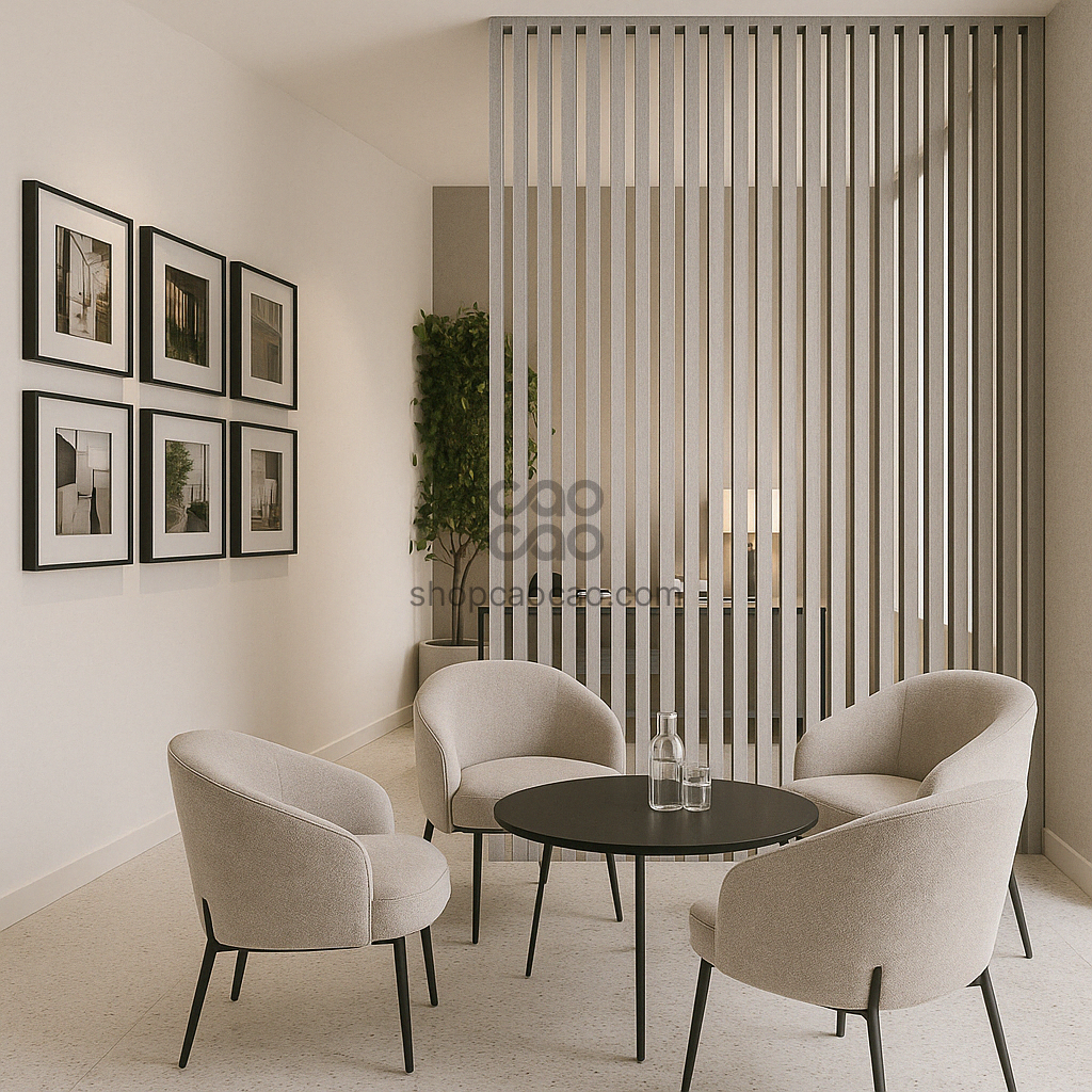 Viga Interior WPC 50x100x2900 mm Color Tejido Gris Claro