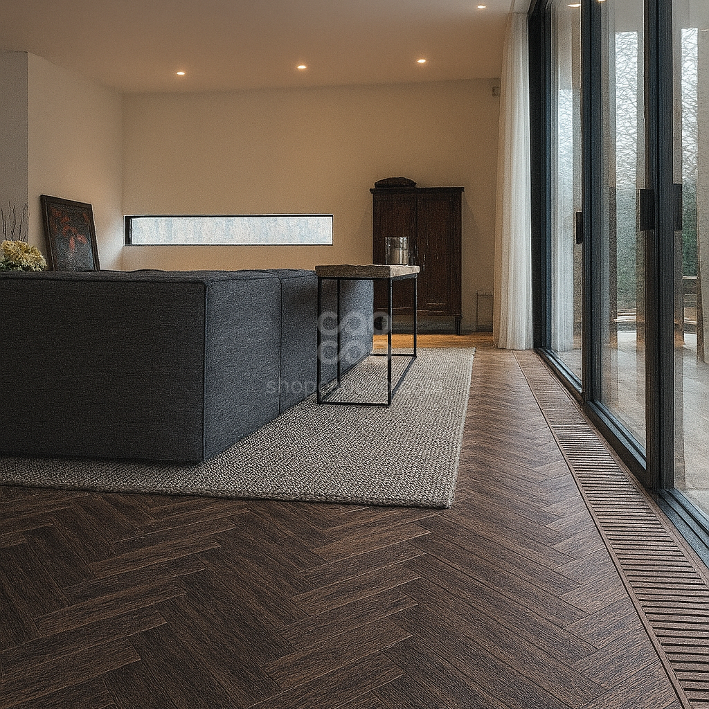 Piso SPC Herringbone Parota (32 Piezas A+B)