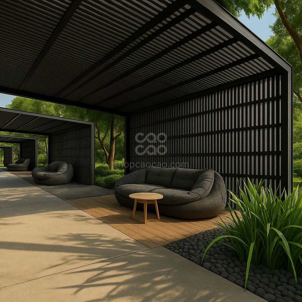 Viga Exterior WPC 60x42 Color Gris London