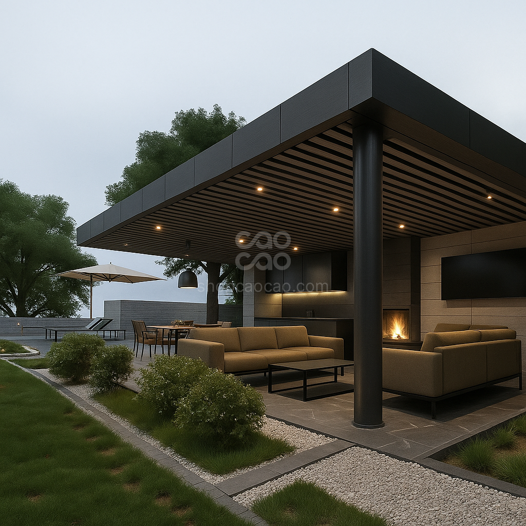 Viga Exterior WPC 100x52 Color Gris London