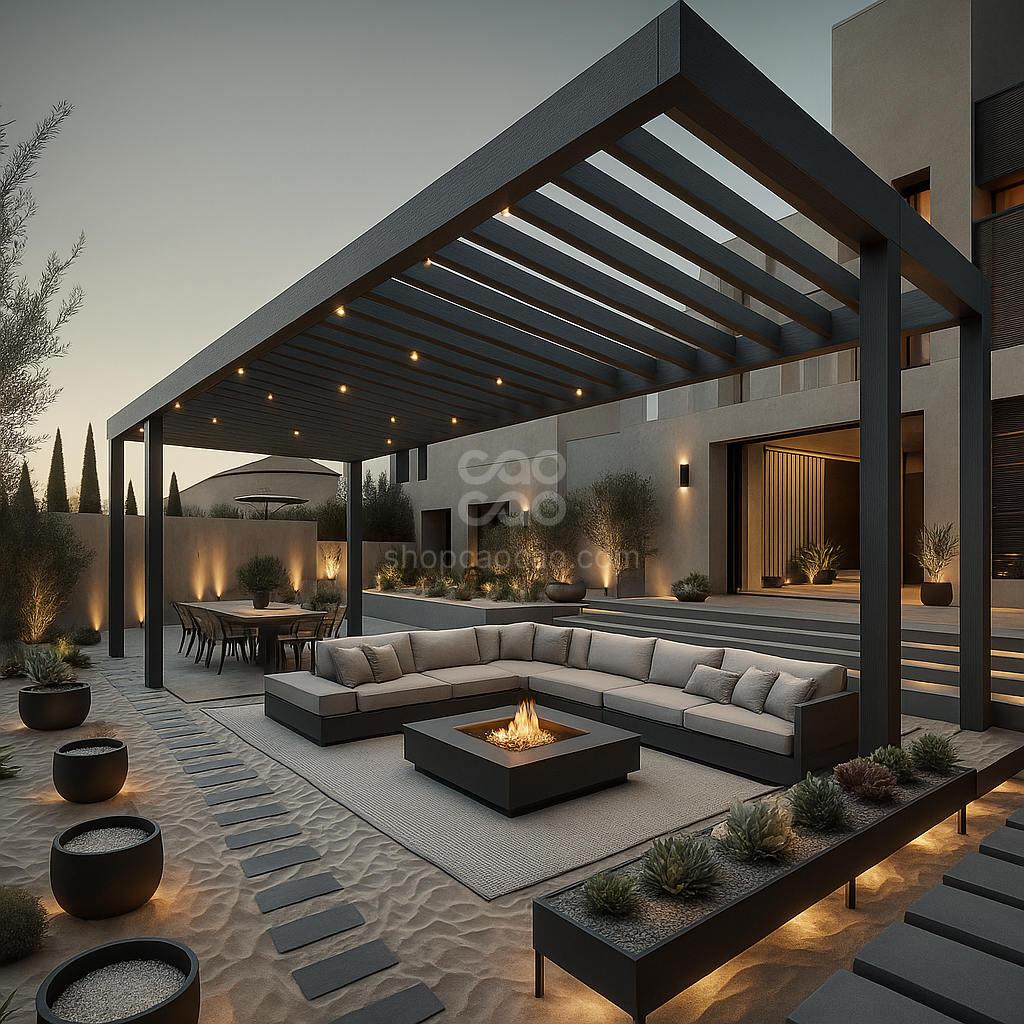 Viga Exterior WPC 120x62 Color Gris London