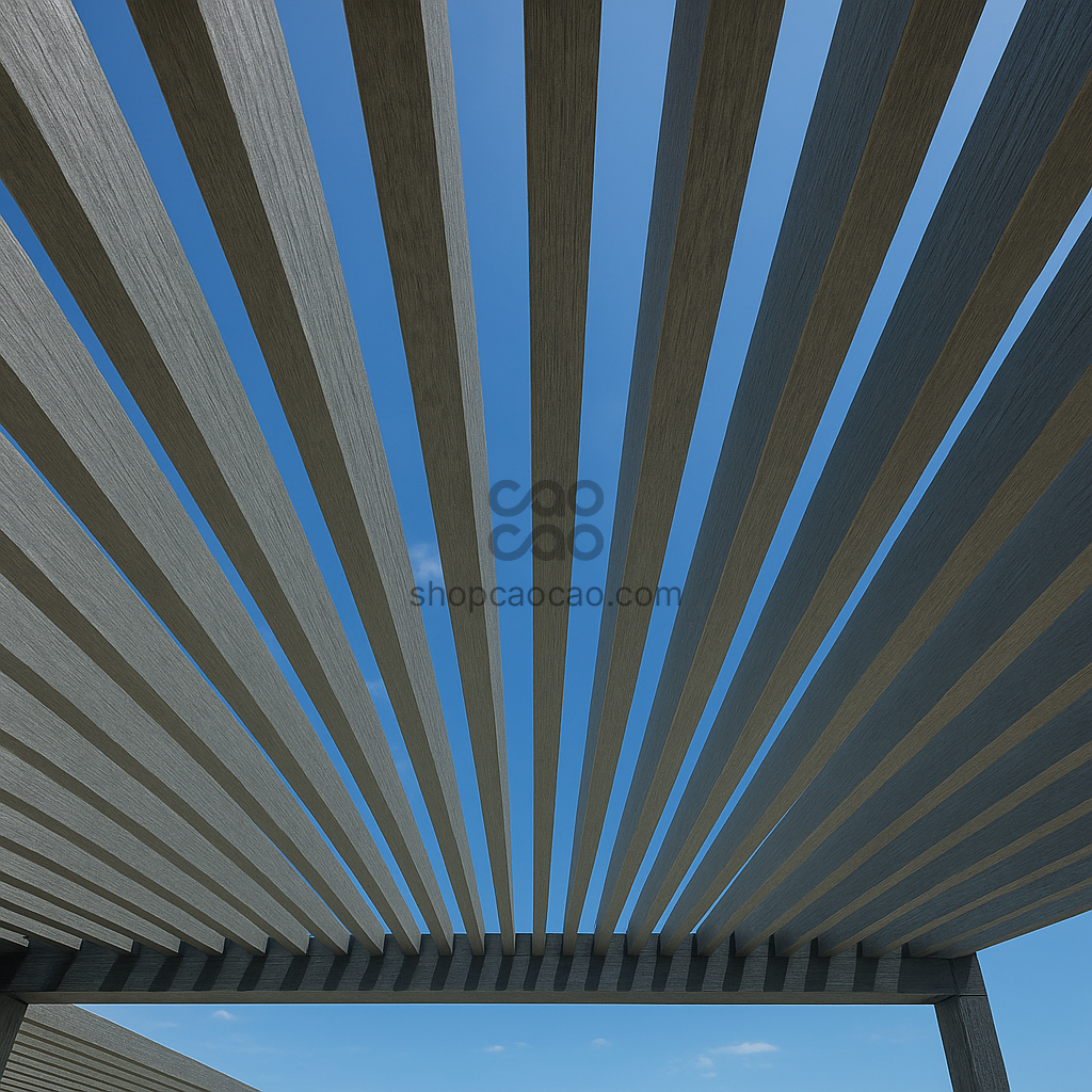 Viga Exterior WPC 120x62 Color Gris London