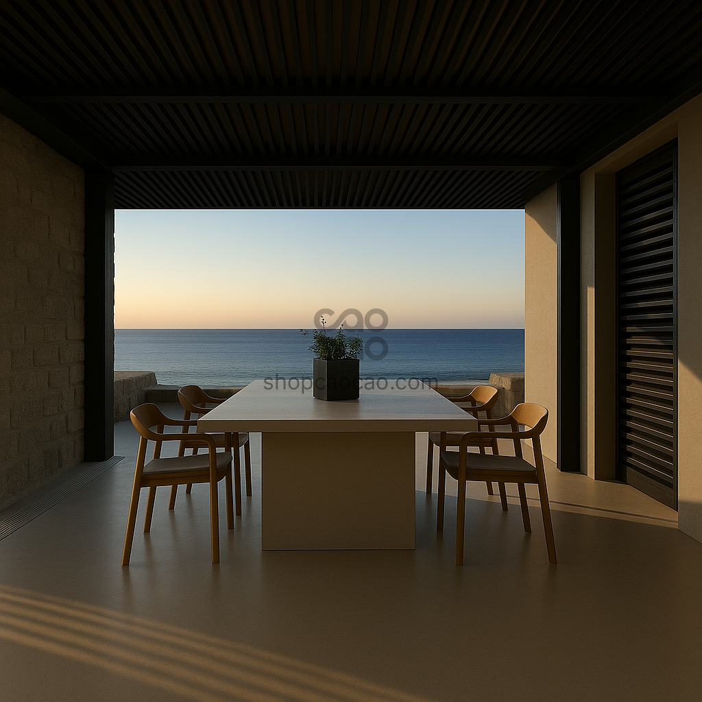 Viga Exterior WPC 60x42 Color Negro