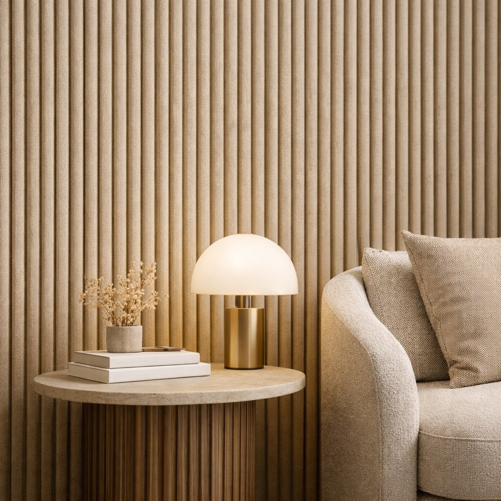 Lambrín Interior Flauta Chica Color Panama Tramado