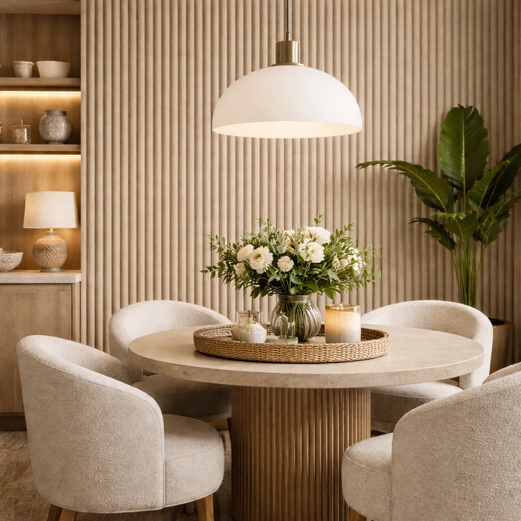 Lambrín Interior Flauta Chica Color Panama Tramado