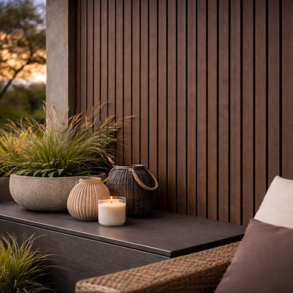 Lambrín Exterior EKS color Nogal chocolate Lite SIN-14