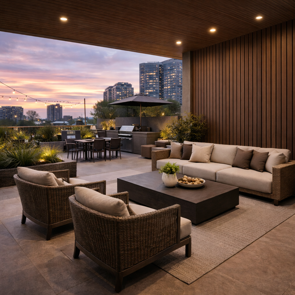 Lambrín Exterior EKS color Nogal chocolate Lite SIN-14