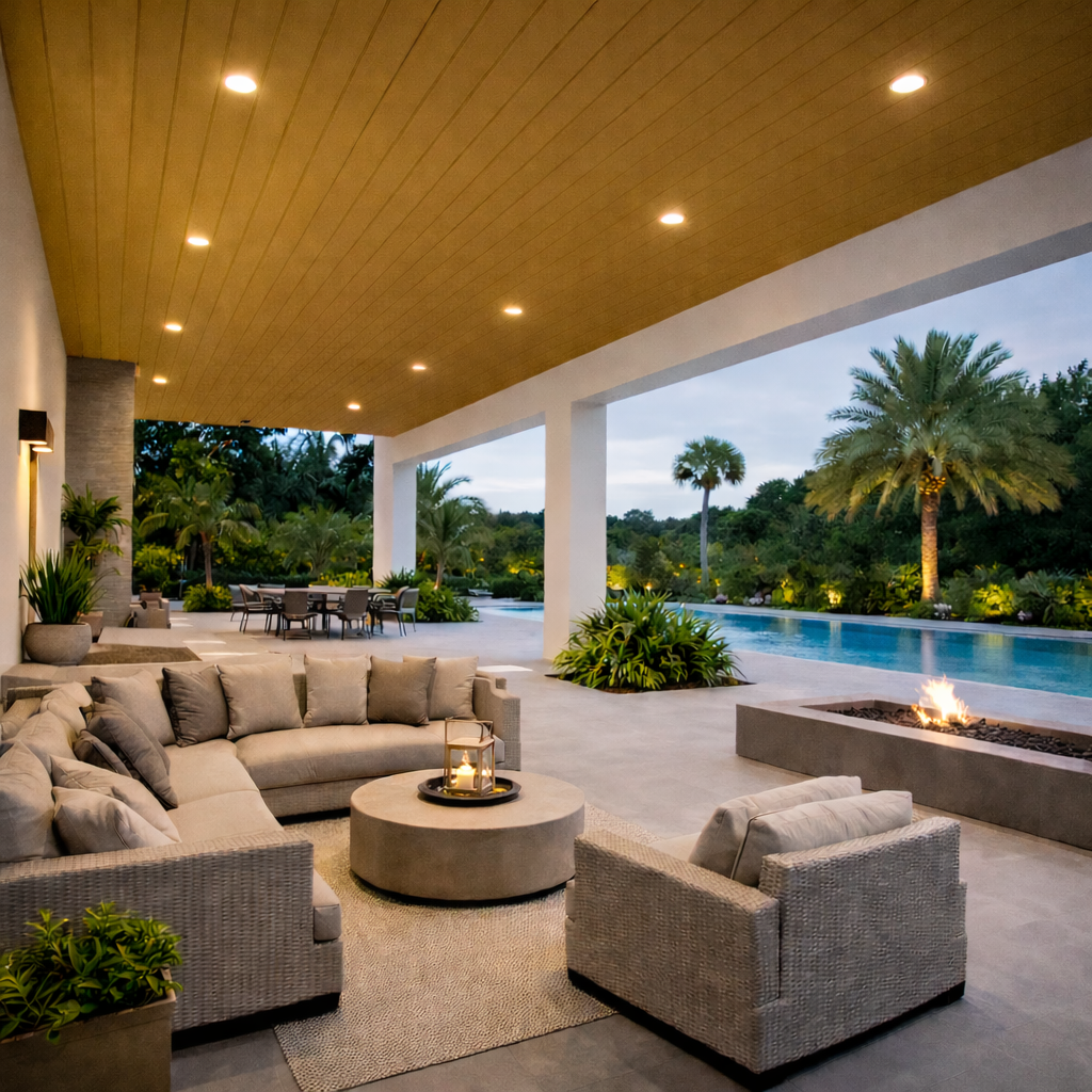 Plafón M EKS color nogal claro P-01 148*21*2900 mm