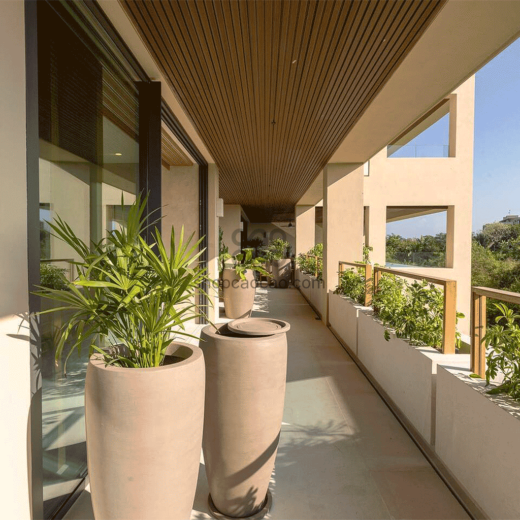 Lambrín Exterior color Teca SIN-12 2025