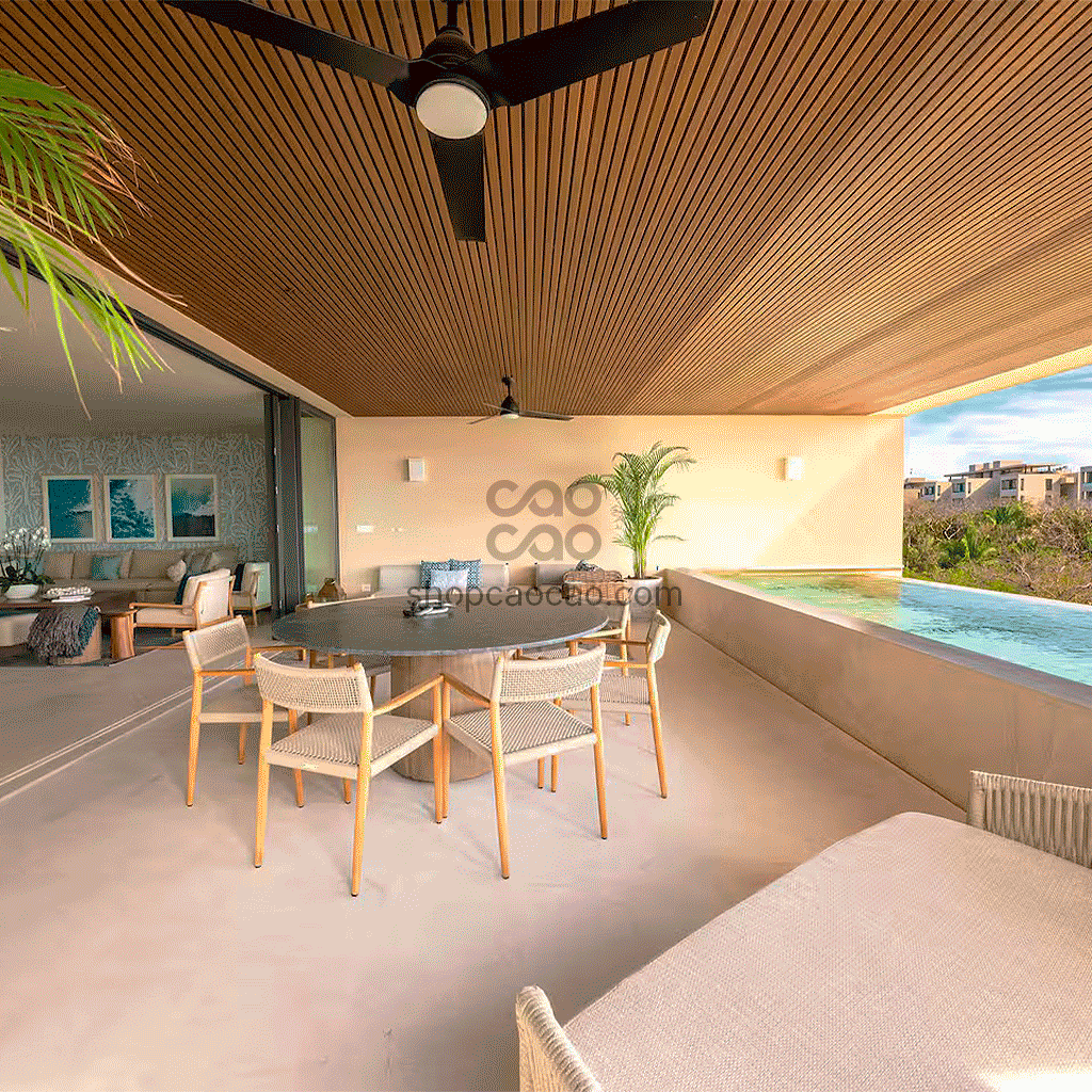 Lambrín Exterior color Teca SIN-12 2025