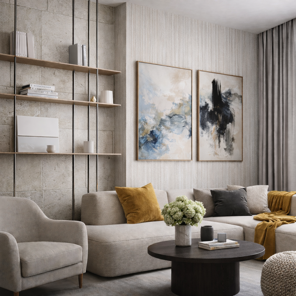 Lámina BCC Modular Travertino Miel (5) 2.44*0.6m