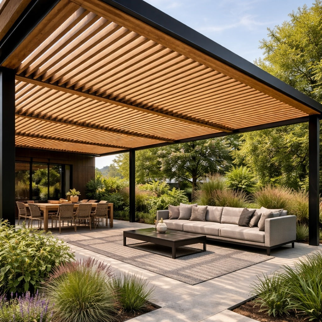 Viga EKS Exterior color Nogal claro 40x60x3000 mm