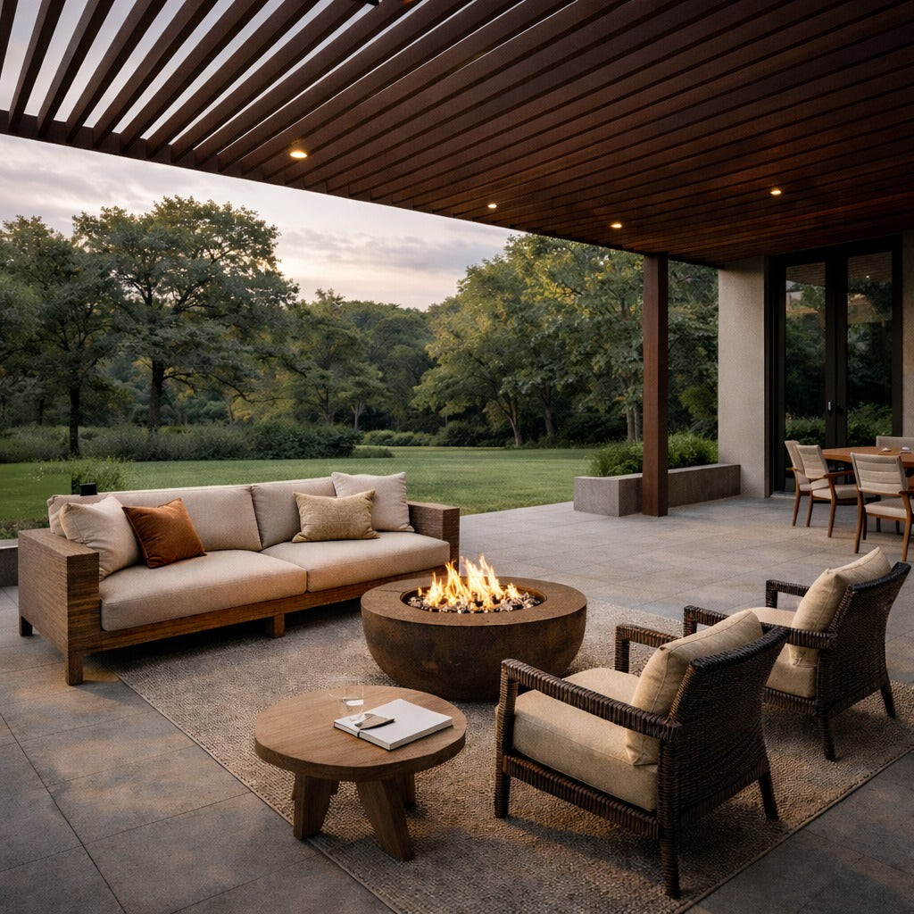 Viga EKS Exterior color Nogal Chocolate 40x60x3000 mm